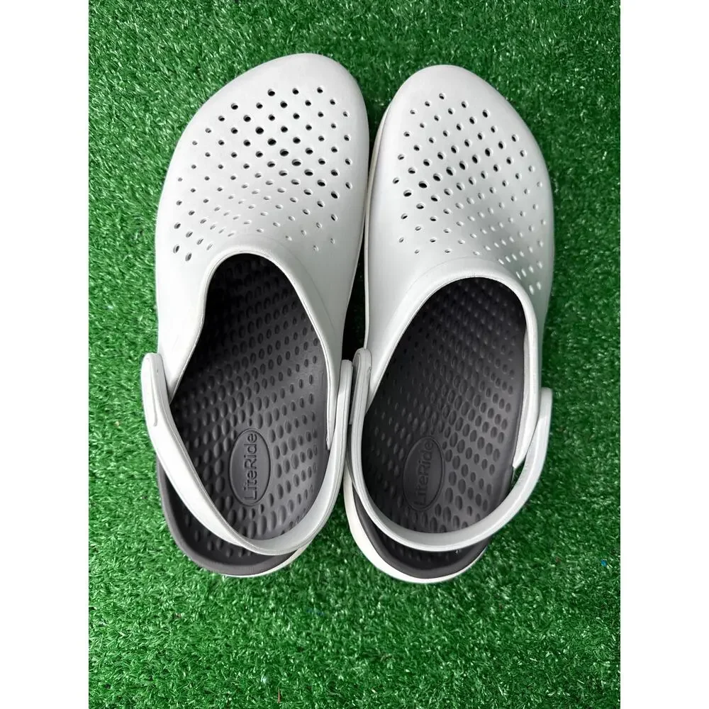 Crocs Inmotion Clog Light Gray SlipOn Sandals Unisex M-10 W-12 #209964-4NS